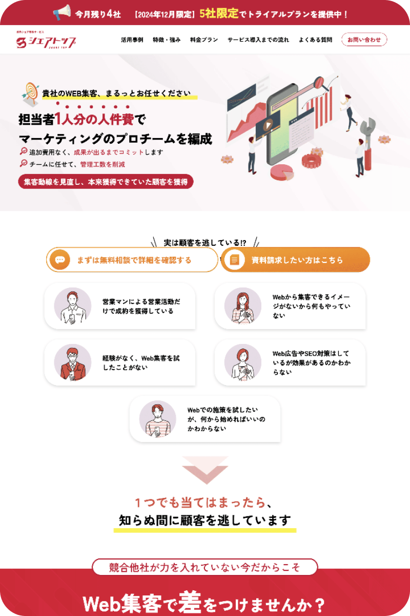 シェアトップ様